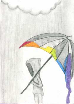 "Rain, Rain, Go Away" by Mariah Doll, Lancaster WI - Pencil